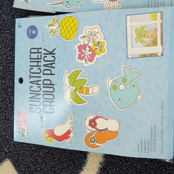 Bright Minds by Nicole Ocean Paradise Sun Catcher Kits - 12 Total Crafts - NWT - Picture 2 of 7